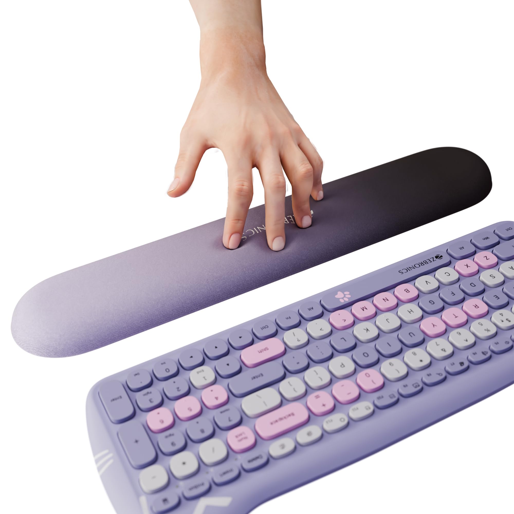 ZEBRONICS Wrist Ease, Keyboard Wrist Rest Pad, Adaptive Memory Foam, Pain-Free Typing, Breathable Fabric Design, Ergonomic Support, Ultimate Comfort, Compatible with Desktop & Laptop-image-39