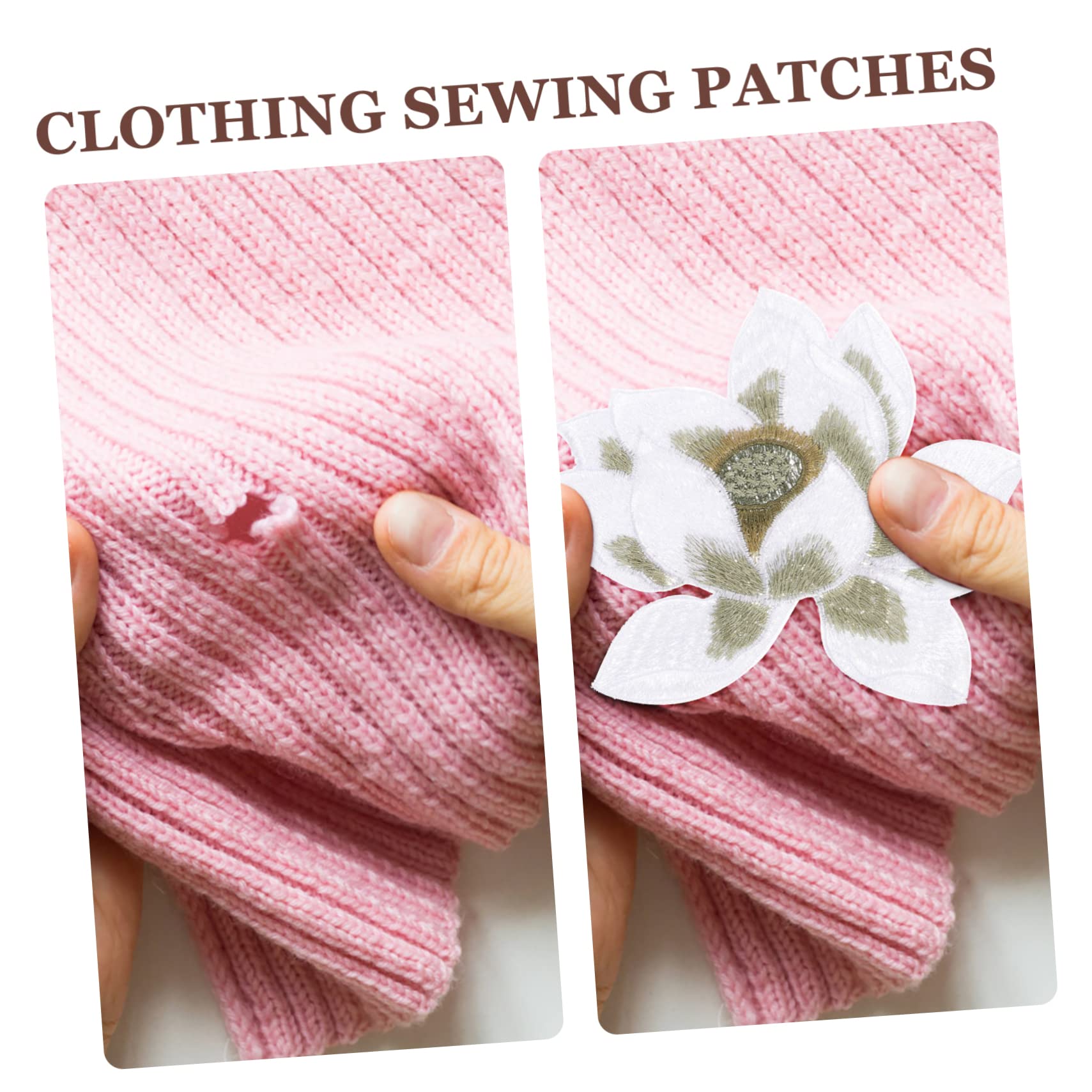 GALPADA 10stücke Aufbügelbare Blumen-patches Bestickte Applikationen Pfirsichblüten-design Für Jeans Jacken Und -projekte Zur Kleidungsdekoration