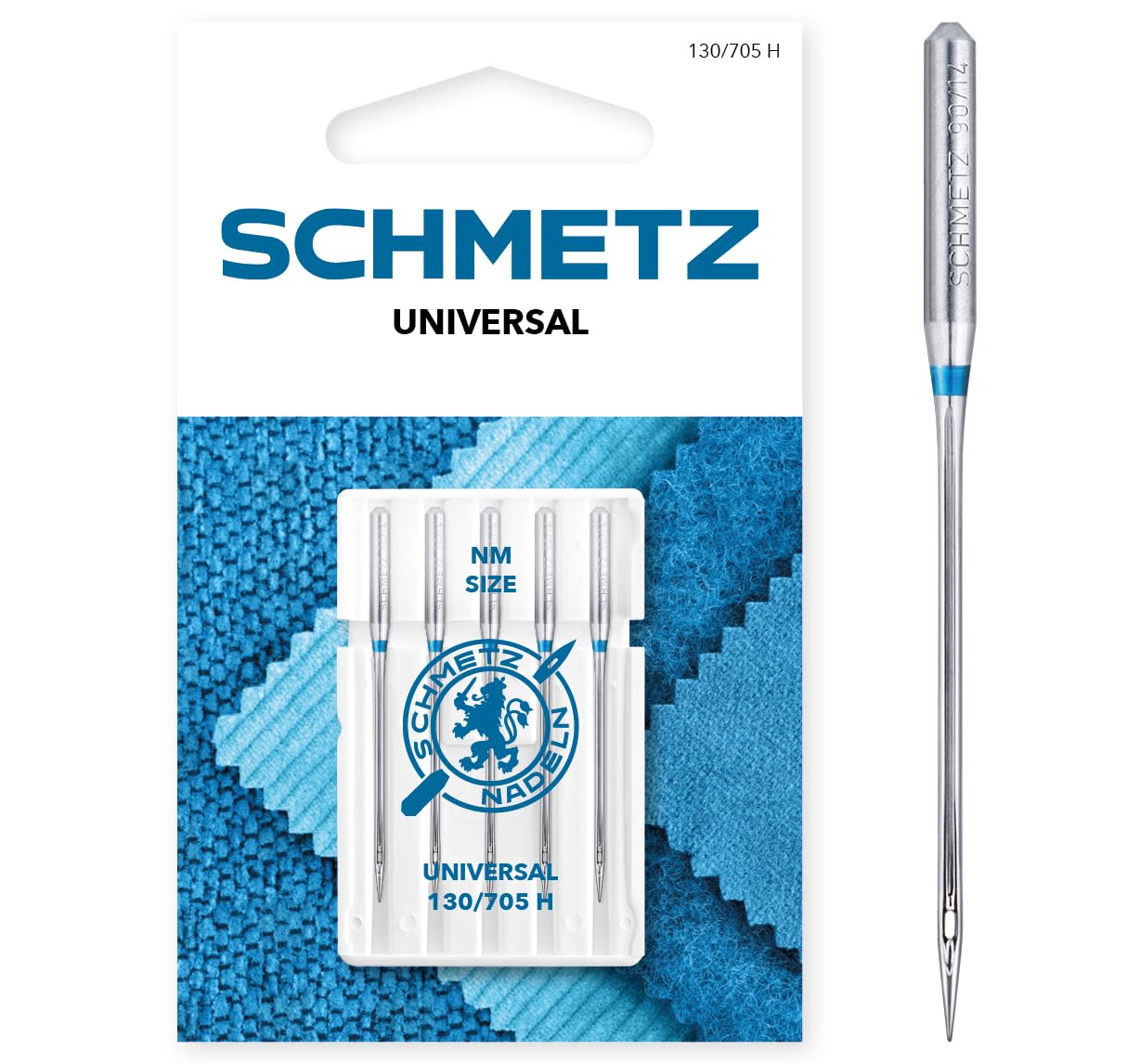SCHMETZ | 5 Sewing Machine Needles | Universal | 130/705 H | Size 100/16