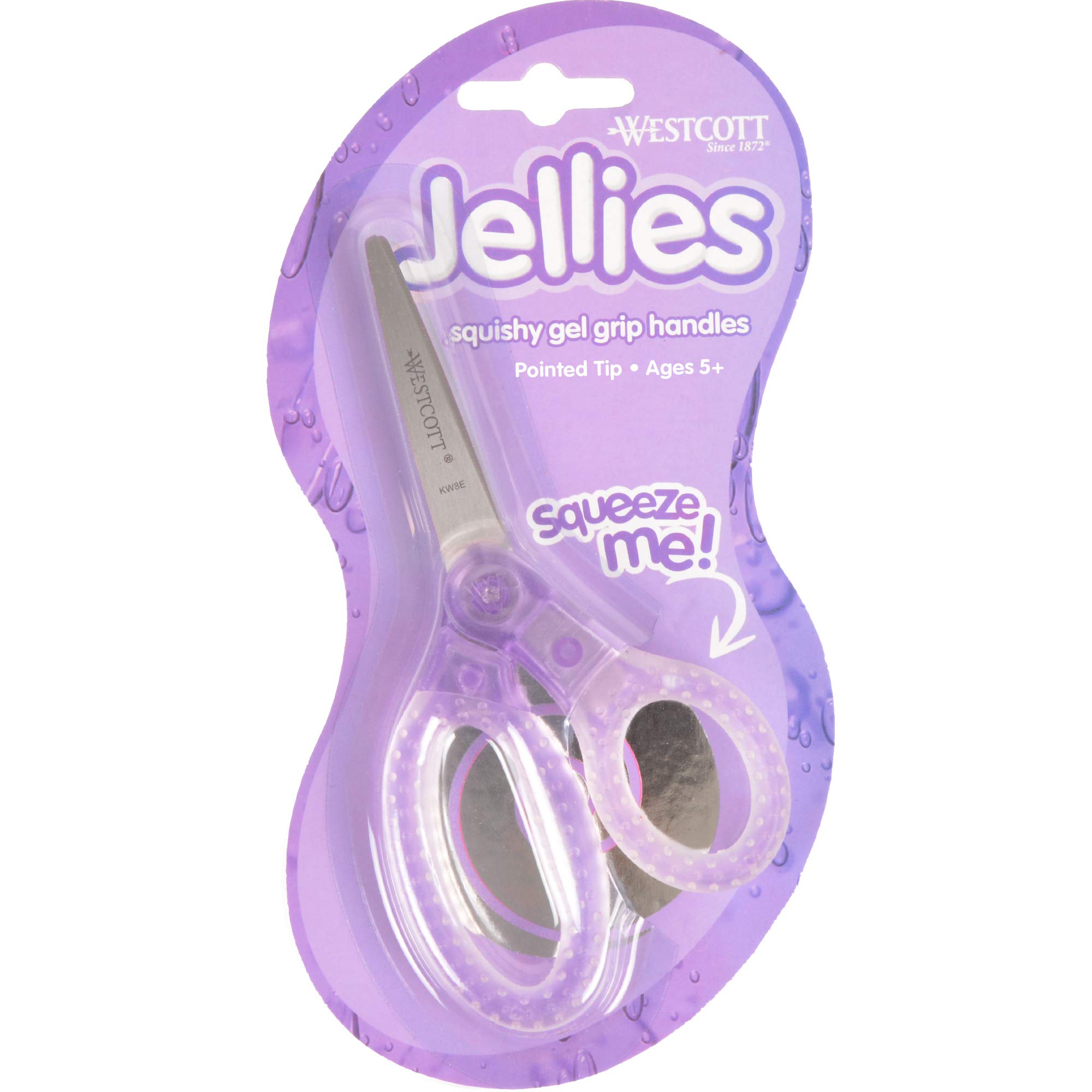 Westcott Jellies Lot de 12 paires de ciseaux pour enfants de 12,7 cm, 12,7 cm, les couleurs peuvent varier