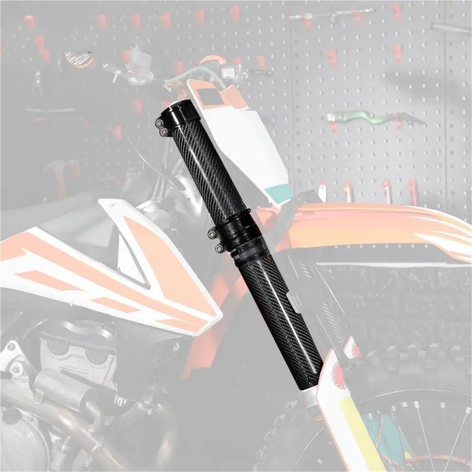 Misura per EXC SX XCF 125 250 350 450 530 Moto 140-260MM Protezione antiurto forcella anteriore regolabile soffietto forcella(248mm)