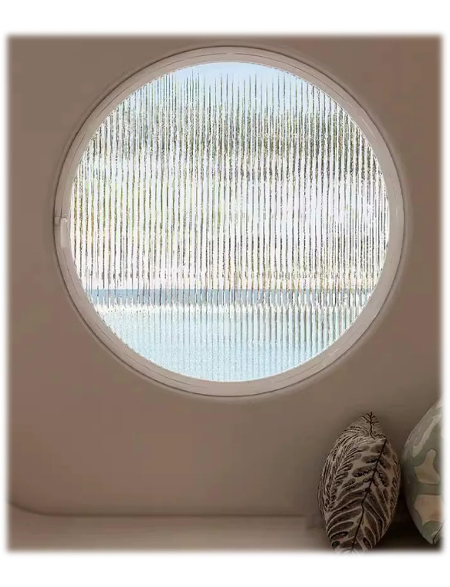 Ventana de ojo de buey de aluminio y cristal templado para cabañas