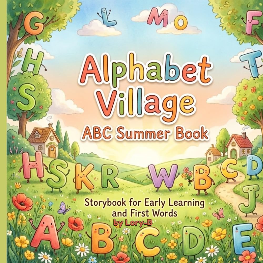 Alphabet Village: ABC Summer Book: Storybook for Early Learning and First Words