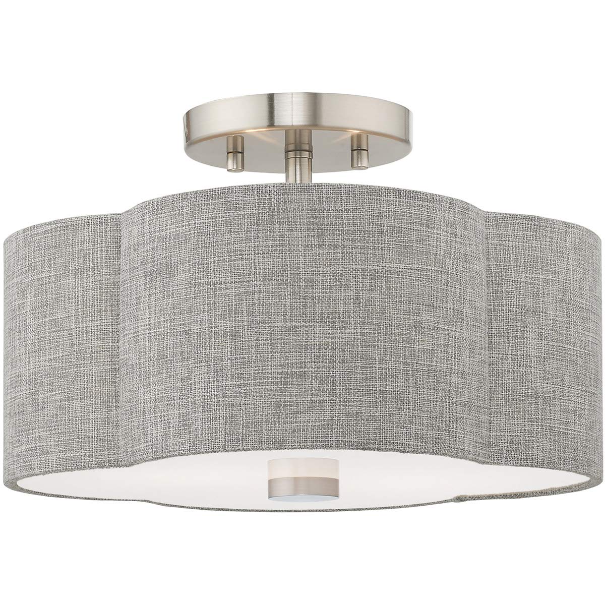 Livex Lighting 2 Lt Brushed Nickel Ceiling Mount