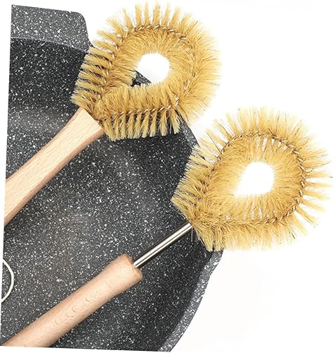 Miniatura 4 de Healifty 4 unids cepillo para platos de cerdas para ollas, cepillo de limpieza de platos, limpiador de platos de cocina, limpiador de platos,