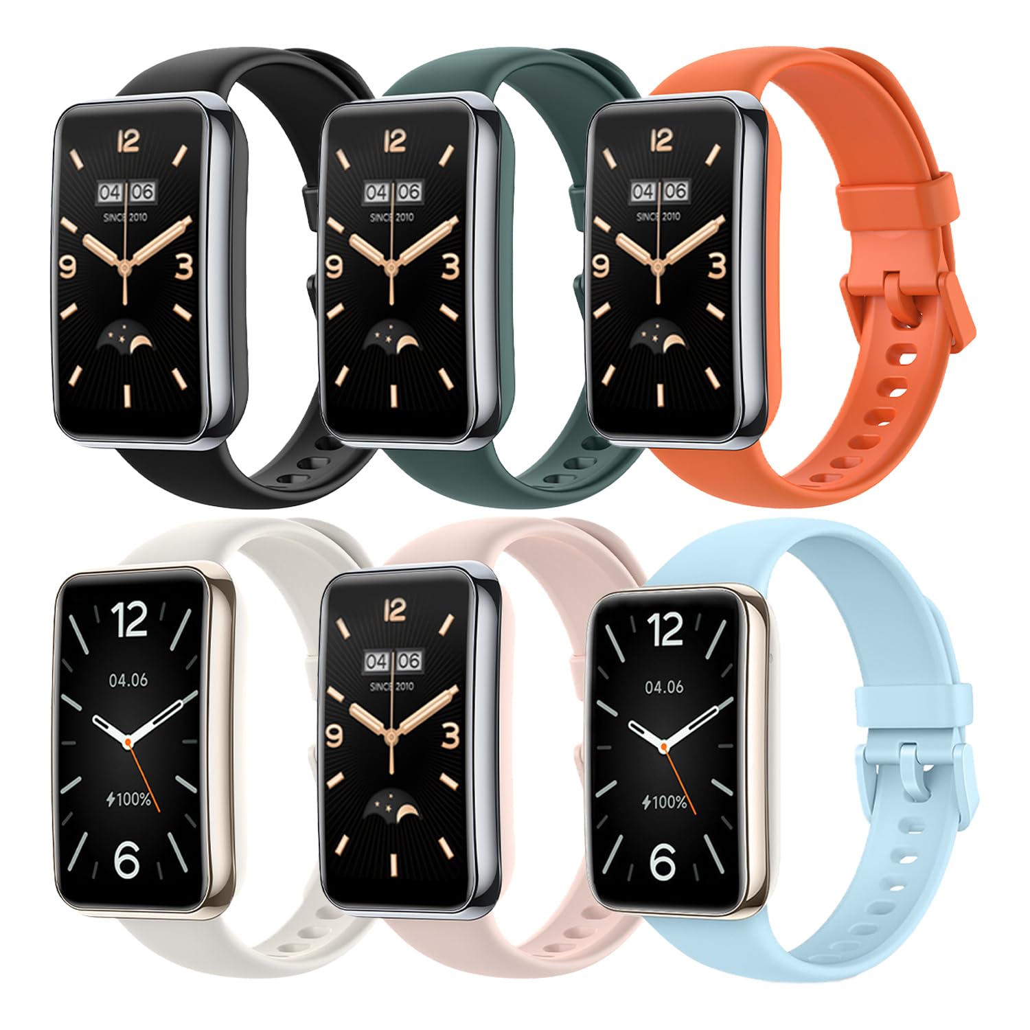 ExtraFortunato Straps Compatible with Xiaomi Mi Smart Band 7 Pro, Watch Bands, TPU, Easy to install