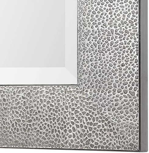 Miniatura 4 de Uttermost Tulare - Espejo de pared plateado metálico de 24 x 48 pulgadas