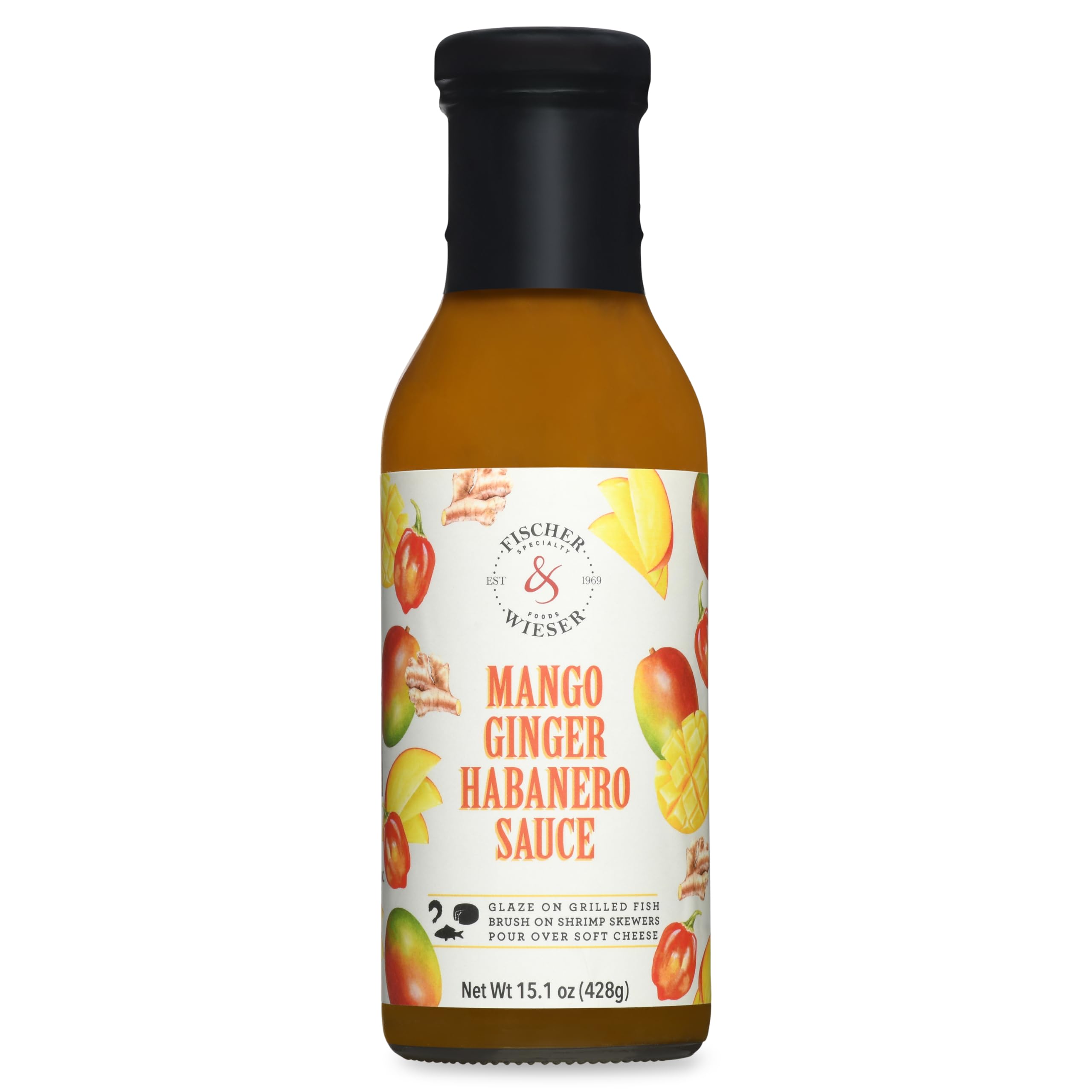 Fischer & Wieser Mango Ginger Habanero Sauce, 15.1 Oz., Pack Of 6