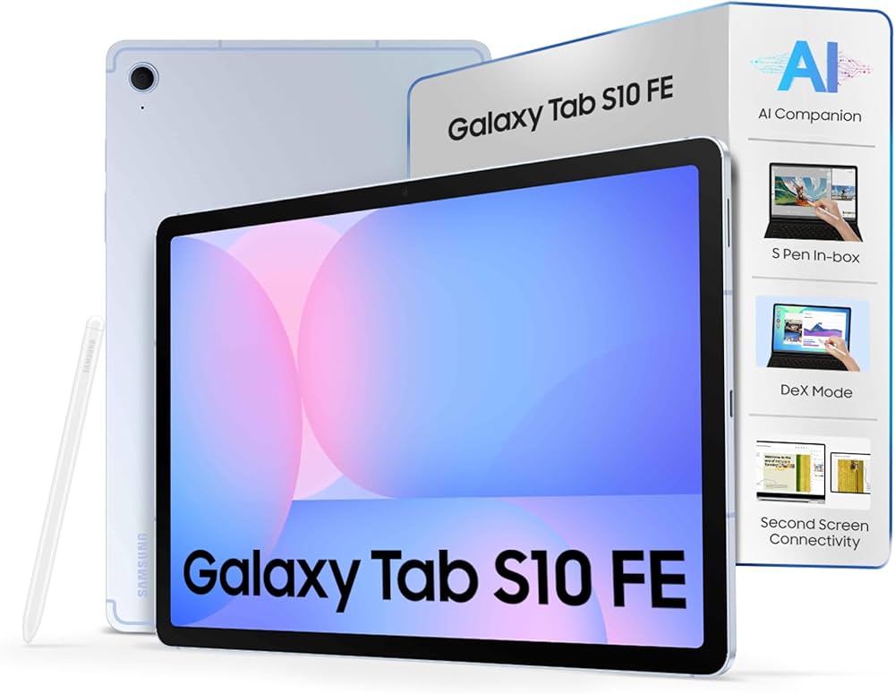 Samsung Galaxy Tab S10 FE 本体 Samsung Galaxy Tab S10 FE, S Pen in-Box, 27.7 cm (10.9 inch) LCD