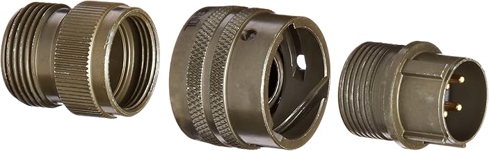 Amphenol Industrial PT06A-12-4P Circular Connector Pin, General Duty, Non-Environmental, Bayonet Coupling, Solder Termination, Straight Plug, 12-4 Insert Arrangement, 12 Shell Size, 4 Contacts