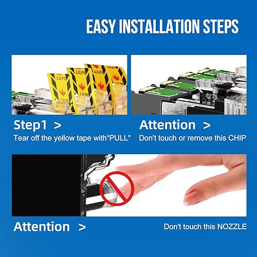 Miniatura 4 de LC401 XL - Cartuchos de tinta compatibles con impresora Brother LC401XL LC401 XL para MFC-J1010DW MFC-J1012DW MFC-J1170DW (cian, magenta, amarillo,