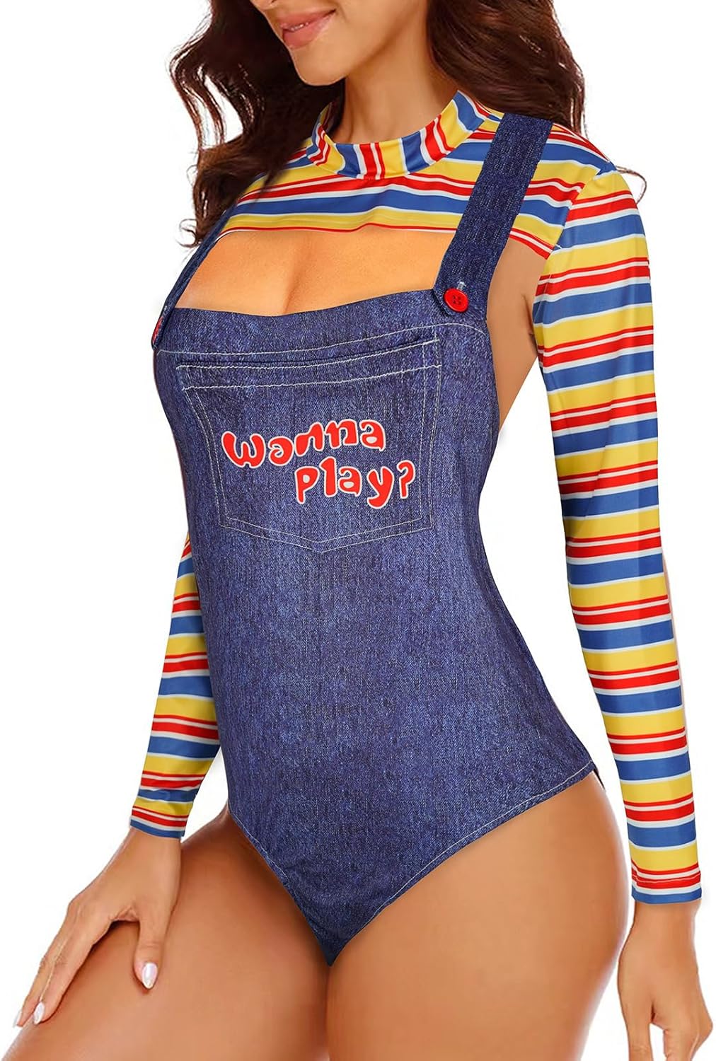 Women's Halloween Costume Adult Horror Movie Character Cosplay Suit - Image 2