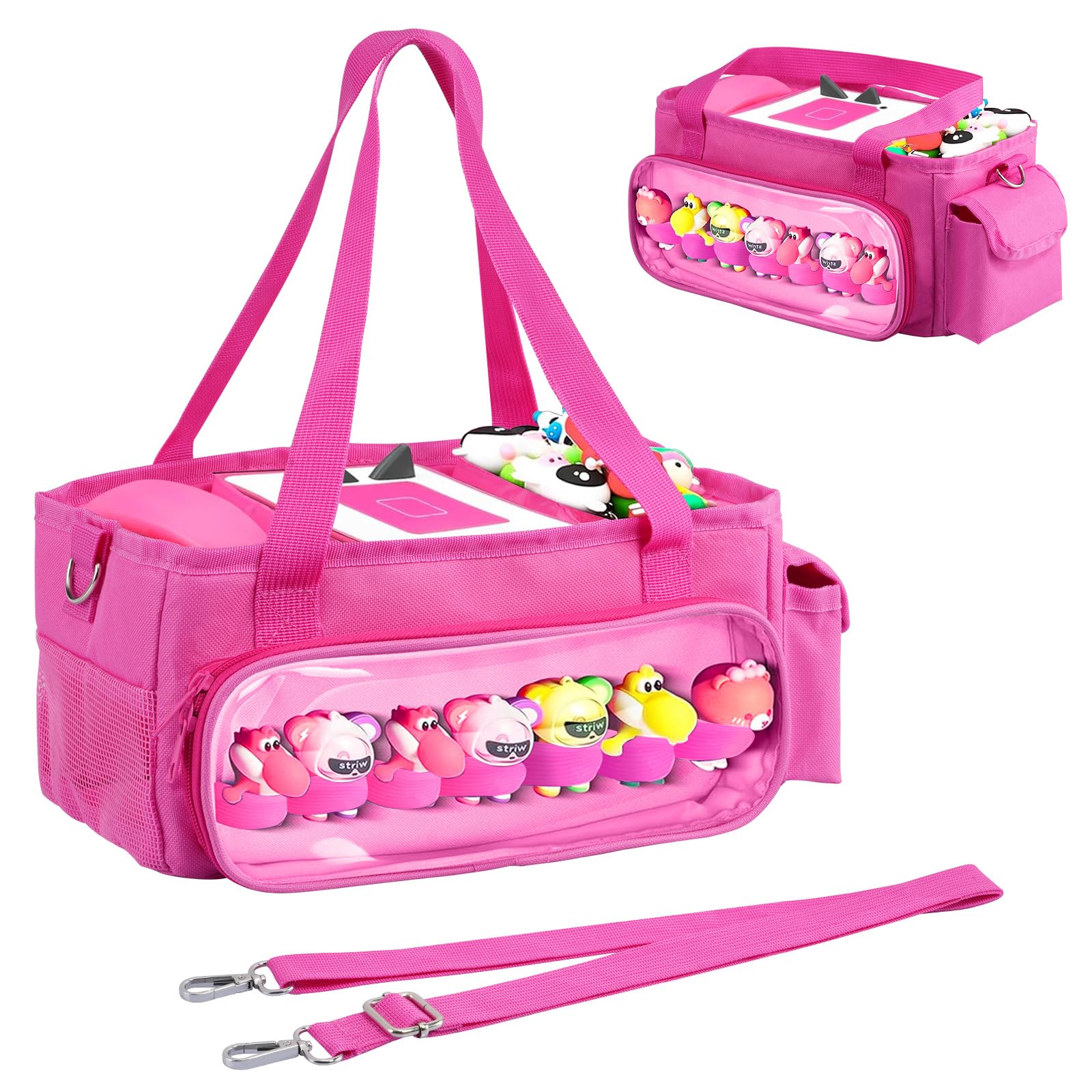 TiMOVO Carrying Case for Toniebox Starter Set, Portable Tonies Box Storage Travel Bag with Detachable Shoulder Strap for Tonie Figures Headphones