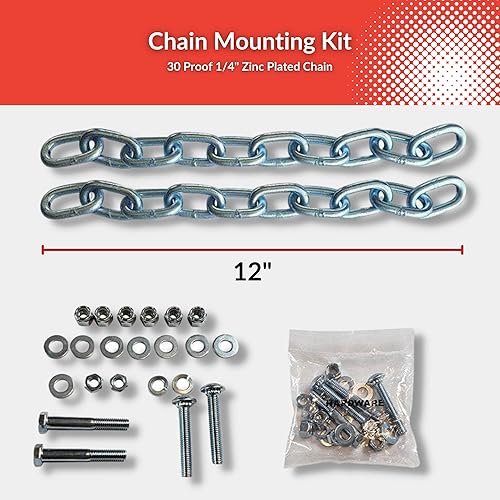 Miniatura 2 de Gong de tiro de acero para rifle de 3/8 pulgadas, objetivo de 6 pulgadas con cadenas