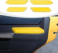 Vista 2 de Bronco - Cubierta de panel para manija interior de puerta compatible con Ford Bronco accesorios interiores de 4 puertas 2021-2024, color negro