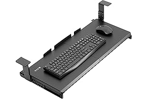 VIVO Large Height Adjustable Under Desk Keyboard Tray