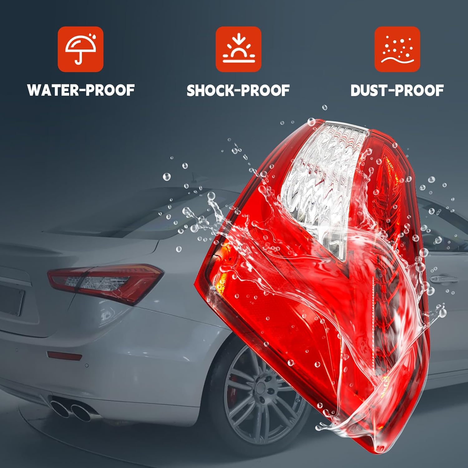 670008481 Right Passenger Side Outer Tail Light Lamp Fits For 2014 2015 2016 2017 Maserati Ghibli M157 S Q4 Diesel Base 3.0L V6 06700084810 670107148