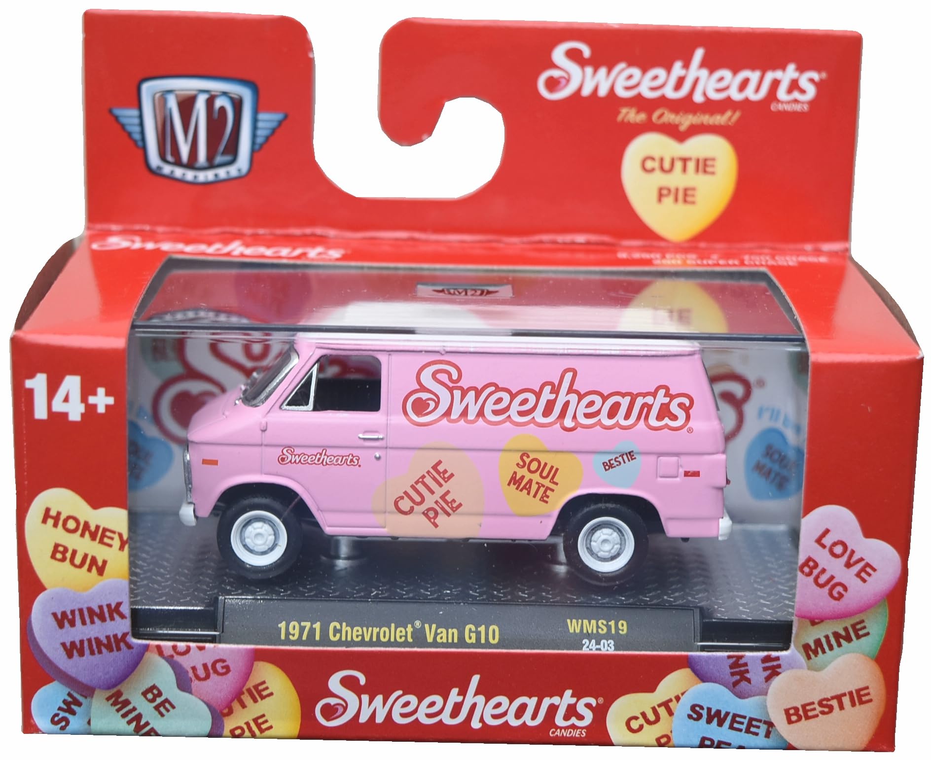 Amazon.com: M2 Machines 1971 Chevrolet Van G10, Sweethearts [1:64