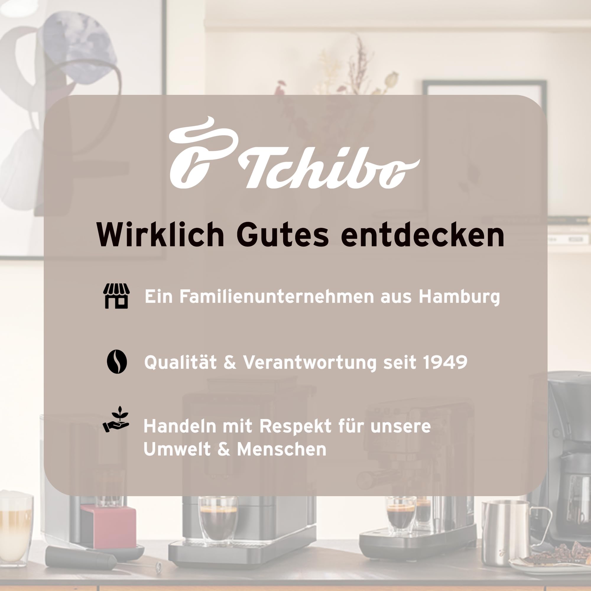 Tchibo elektrischer Milchaufschäumer, 130ml Fassungsvermögen, aus rostfreiem Edelstahl, Antihaftbeschichtung, warmer und kalter Milchschaum, für Latte Macchiato, Cappuccino und Kakao (Schwarz)
