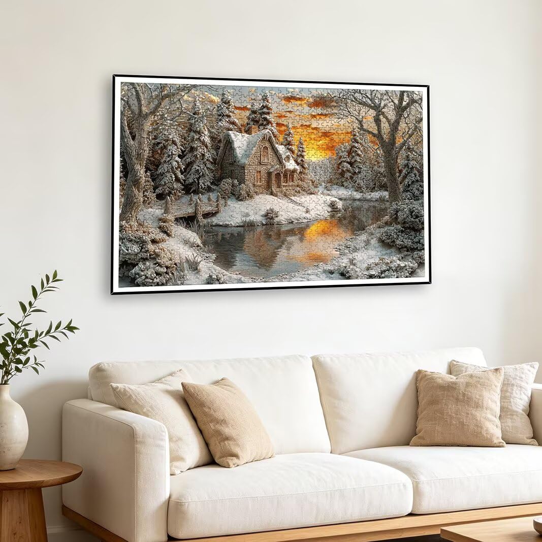 Puzzle Invierno, Puzzle 3000 Piezas para Adultos, Regalo Mujer/Hombre -2223