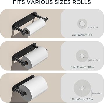 FORIOUS Commercial Toilet Paper Holder Wall Mount Bathroom Tissue Holder