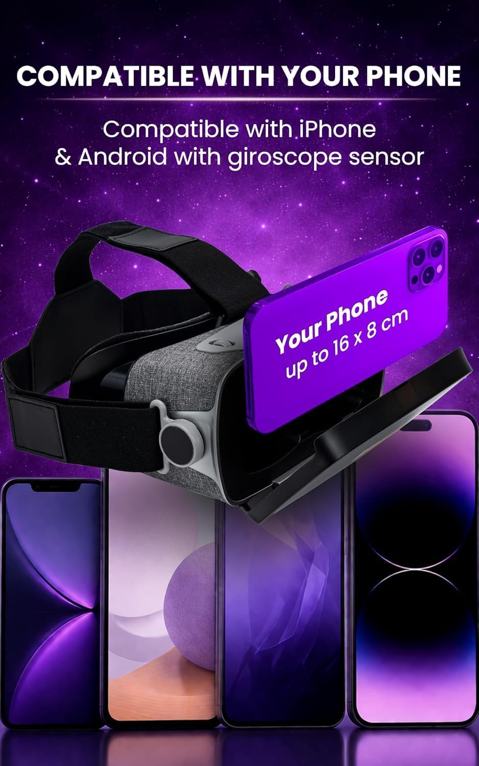 Heromask Essentials VR Headset for Phone · 3D Films & 360° Videos