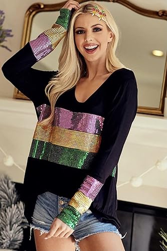 Miniatura 5 de Mardi Gras - Accesorio de pinzas para el cabello máscara de diamantes de imitación con purpurina corona de flor de lis horquillas para mujeres y