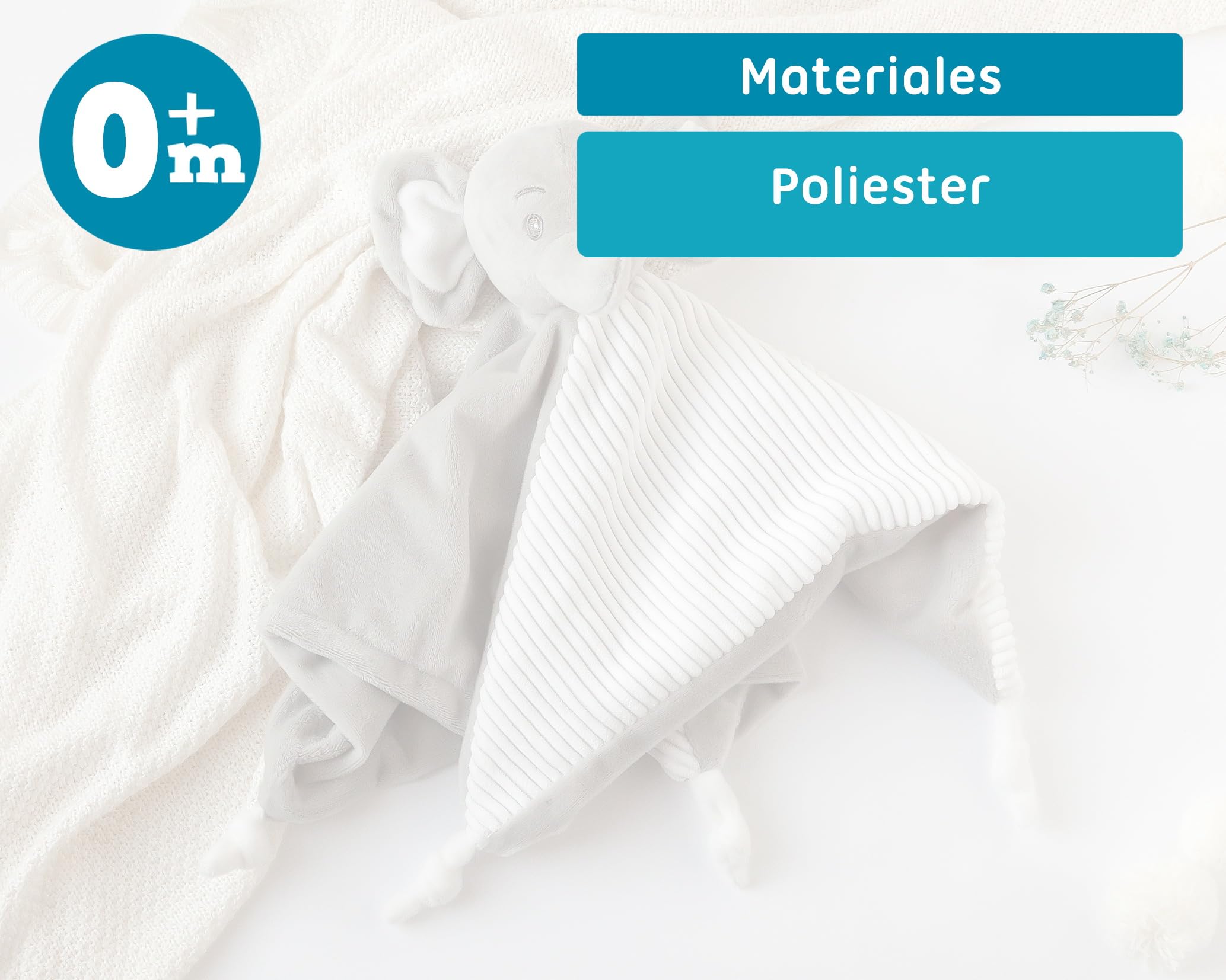 Kiokids Doudou Elefante Gris para Bebés
