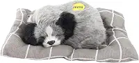YOUTHINK Faça Som de Brinquedo de Cachorro Dormindo, Brinquedo de Pelúcia para Cachorro Com Almofada, Boneca de de Simulação Fofa para Crianças e Decoração de Casa (Husky)