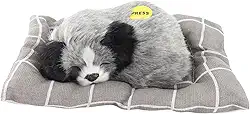 YOUTHINK Faça Som de Brinquedo de Cachorro Dormindo, Brinquedo de Pelúcia para Cachorro Com Almofada, Boneca de de Simulação Fofa para Crianças e Decoração de Casa (Husky)
