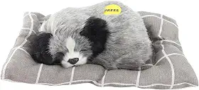 YOUTHINK Faça Som de Brinquedo de Cachorro Dormindo, Brinquedo de Pelúcia para Cachorro Com Almofada, Boneca de de Simulação Fofa para Crianças e Decoração de Casa (Husky)