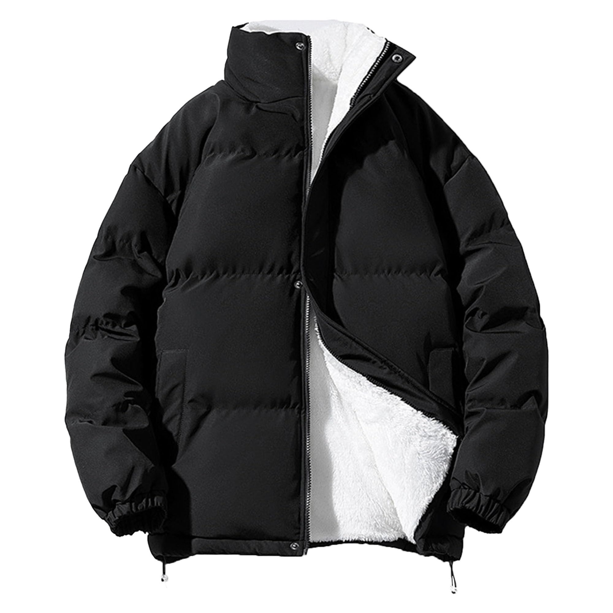 Maiyifu-GJ Mens Winter Down Jacket Coats Lightweight Warm Thicken Overcoat Windproof Outerwear for Snow Hiking