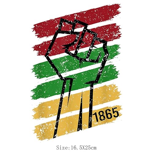 Miniatura 5 de Juneteenth - Calcomanías termoadhesivos para planchar en ropa, 3 piezas de adhesivos de transferencia de calor para mujeres negras, calcomanías de