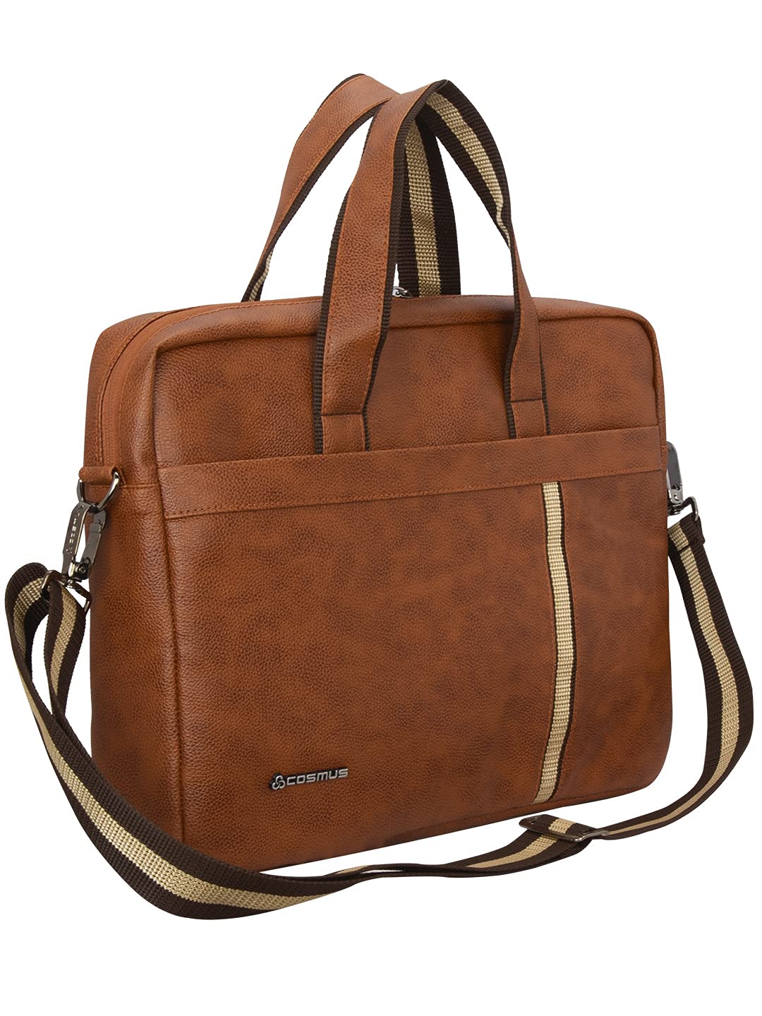 See full amazon price history chart for COSMUS Chancellor Tan Brown PU leather Office Bag for 15.6 inches Laptop COSMUS Chancellor Tan Brown PU leather Office Bag for 15.6 inches Laptop (B097PWJ7NW) Amazon Price History, Amazon Price Tracker