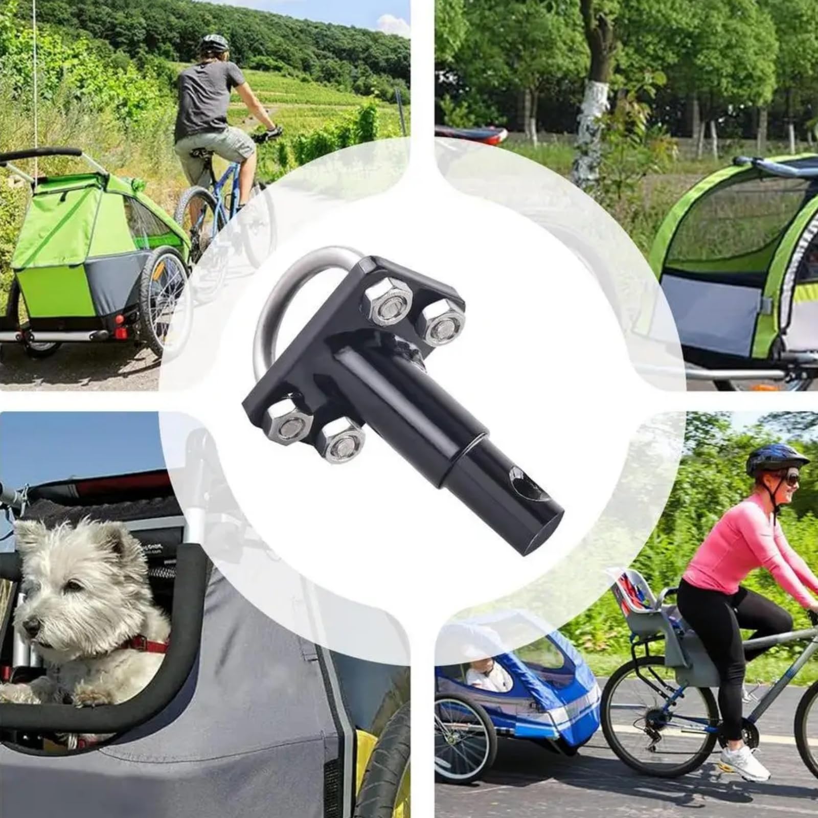 Fahrradanhänger Kupplung, Anhängerkupplung Fahrradanhänger, Schnellkupplung für Hunde Haustiere Transport, verstärkte Tragfähigkeit für täglichen Gebrauch & Outdoor