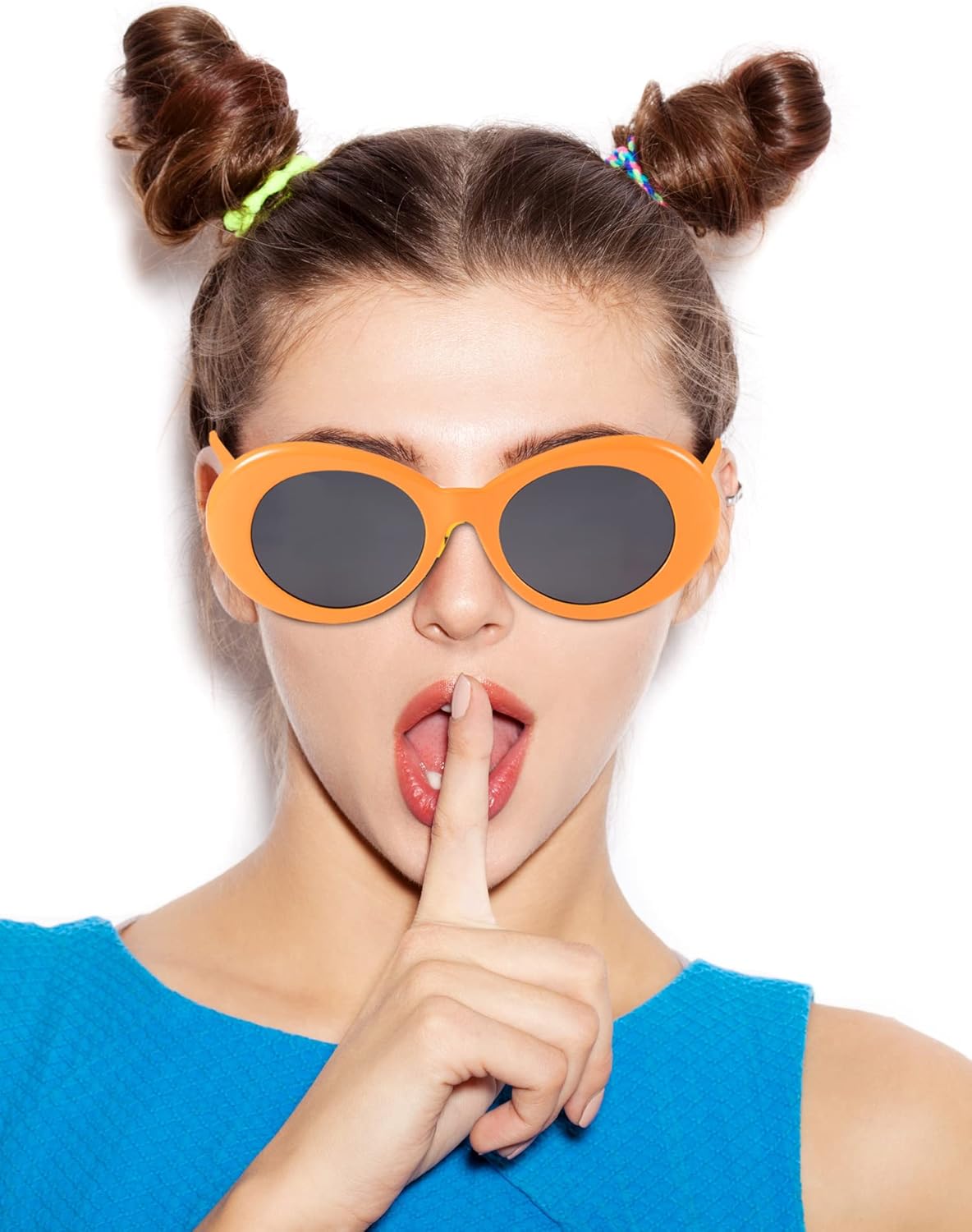 Blulu 12 pares de gafas ovaladas Clout Oval Kurt Mod Gafas de sol