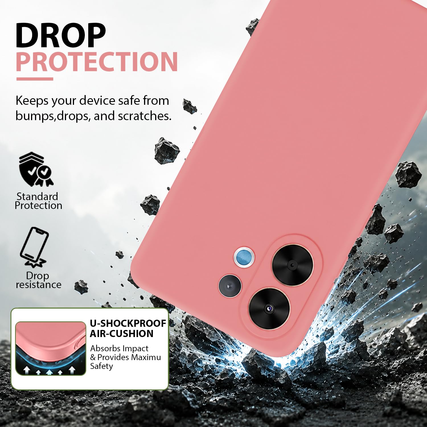 Vivo V60 Case - Silicone Back Cover -2