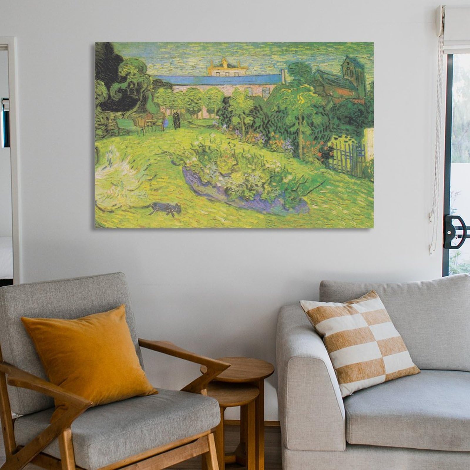 額装品/ドービニーの庭 1890/フィンセント ファン ゴッホ/ポスター/アート