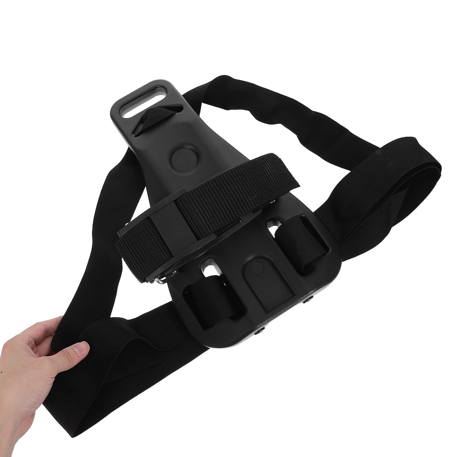 Harnais Dorsal pour Bouteille de Plongée Unique 7-12l en Acier Inoxydable | Noir, Plaque Pp, Stabilité Renforcée, Usage en Plongée Sous-marine, pour Plongeurs Débutants et Pros