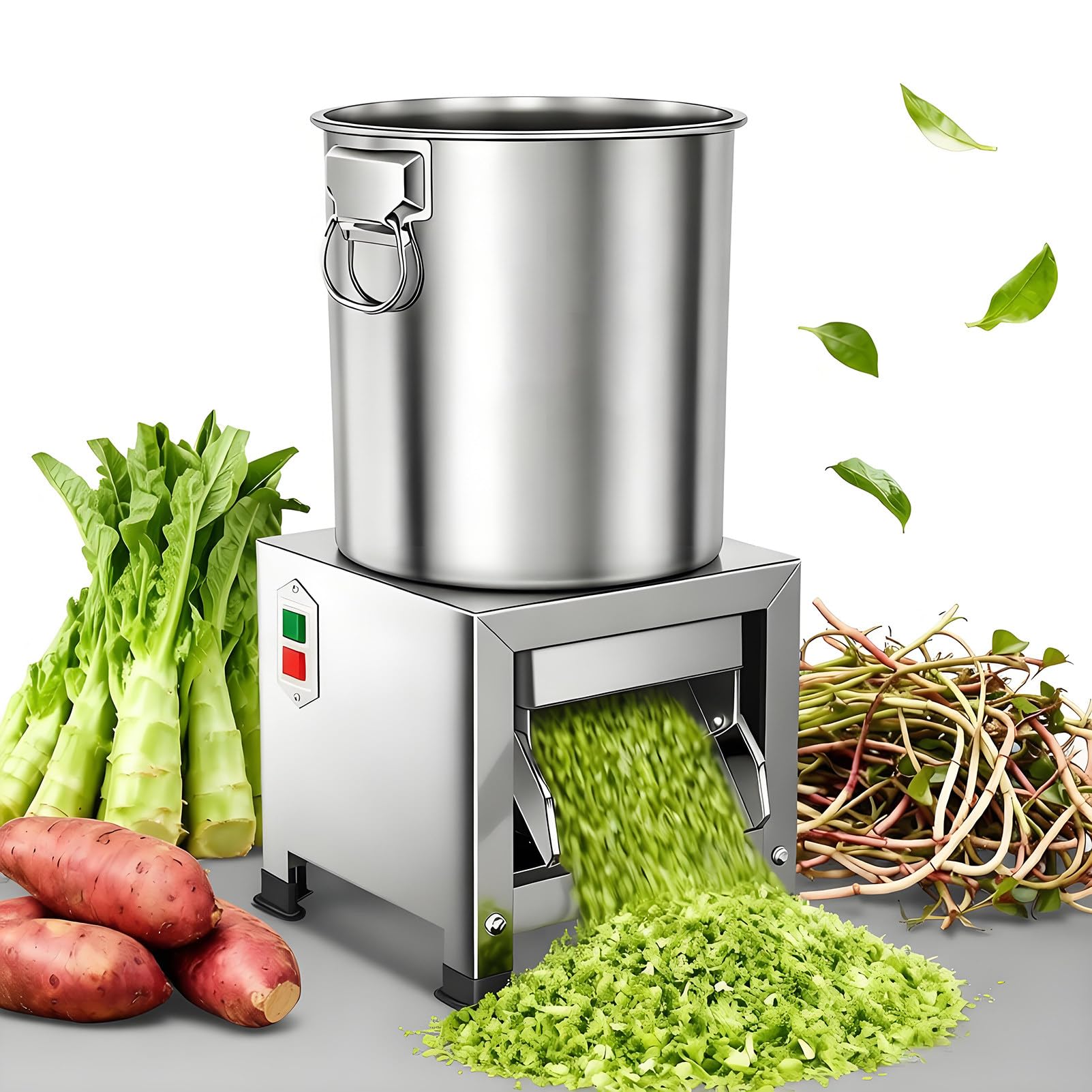Sicwedim 1800W Commercial Vegetable Slicer For Poultry Feed Processing, Food Processor, 2800 Rpm Electric Vegetable Dicer Chopper, Professional Veggie Shredder Grater For Efficient Animal Feeding (1800W)