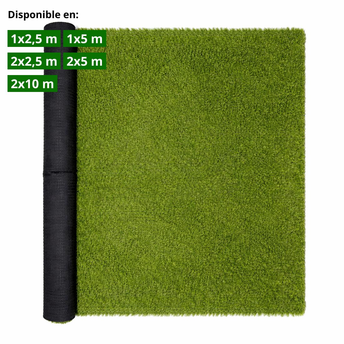 Acomoda Textil Artificial Grass High Density 20 mm for Indoor Outdoor Use Synthetic Grass Roll with Drainage Holes and Easy Installation for Garden, Terrace, (Height 20 mm, 2 x 2.5 m) - 5