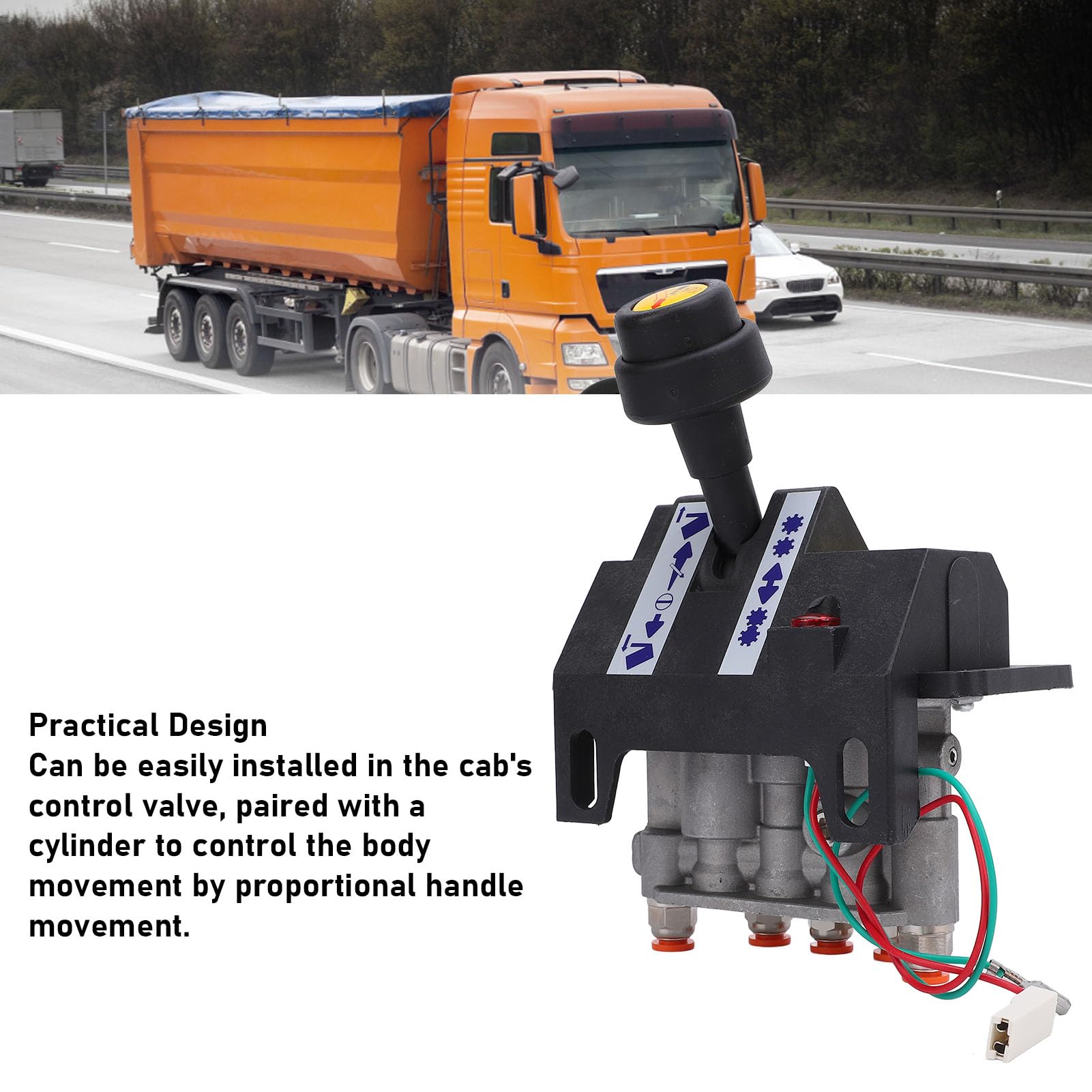 Zawór sterujący WOM wywrotki 5 otworów 4 pozycje robocze Zawór sterujący układu hydraulicznego z funkcją spowalniania dla wywrotek hydraulicznych Naczepy Ciężarówki górnicze