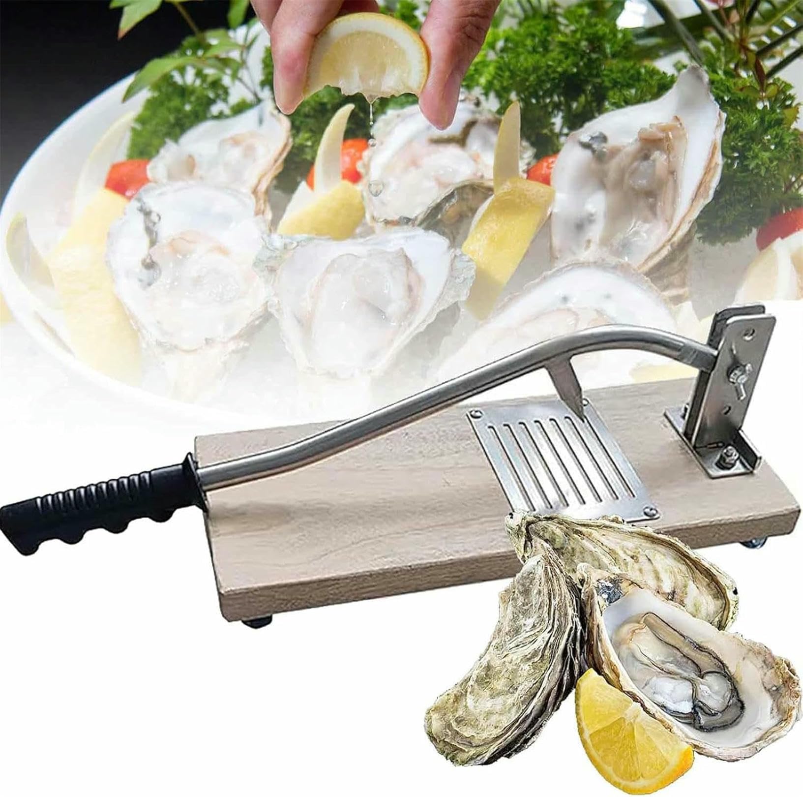 Abridor de ostras, Cuchillo de Acero Inoxidable, sin instalación, Ideal para casa, Restaurante, Hotel y Familia.