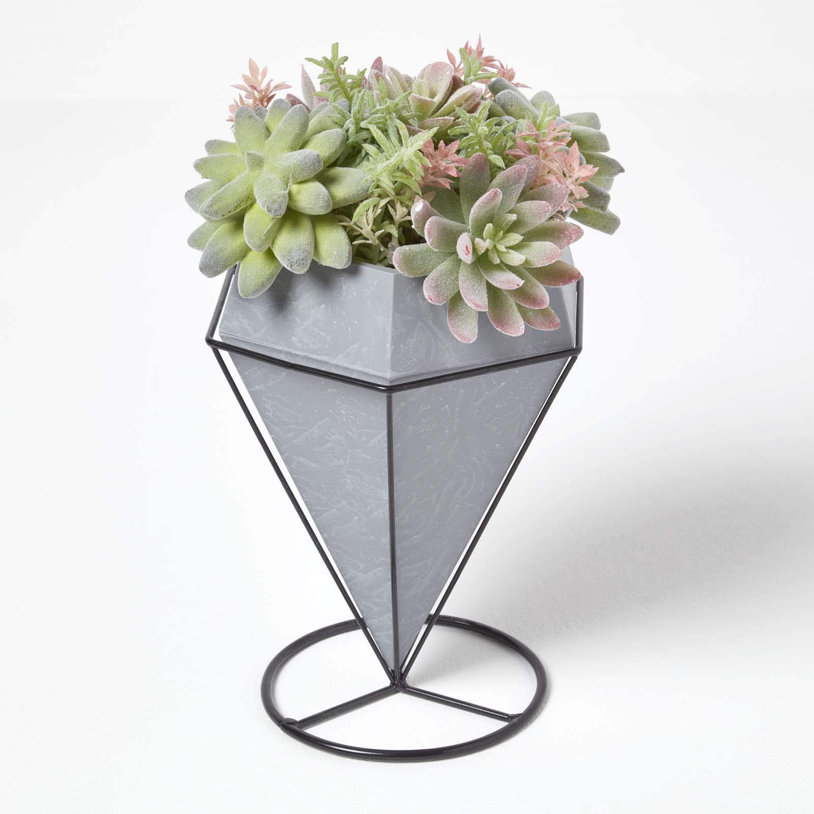 Arrangement de succulentes artificielles pour pièce sombre sans entretien