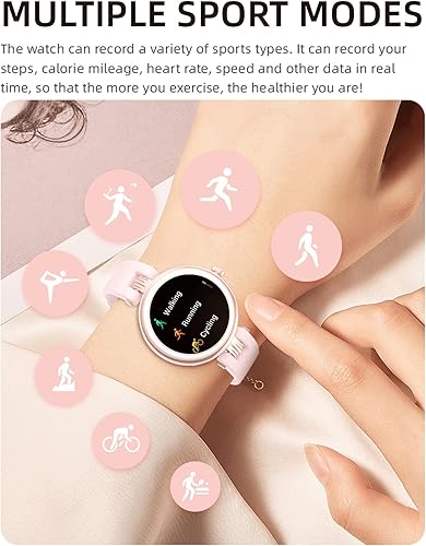 Miniatura 6 de Yihou Relojes inteligentes para mujer (llamada/respuesta de llamadas) rastreador de fitness, podómetro, contador de pasos, deportivo, impermeable,