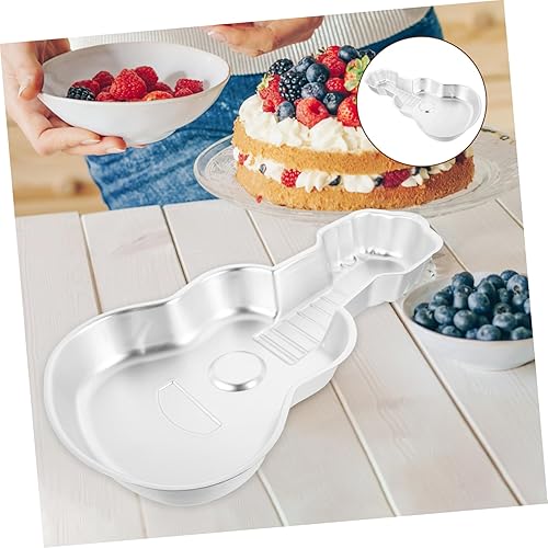 Miniatura 5 de BESTonZON Molde creativo para tostadas, cortador de galletas para ukelele de guitarra, herramienta de aluminio para hornear pasteles de 16.9