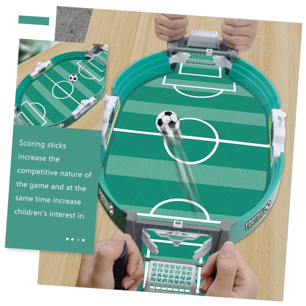 GALPADA Double Football Game Tabletop Foosball Table Boys and Girls Accessory Hand-Eye Coordination Toy