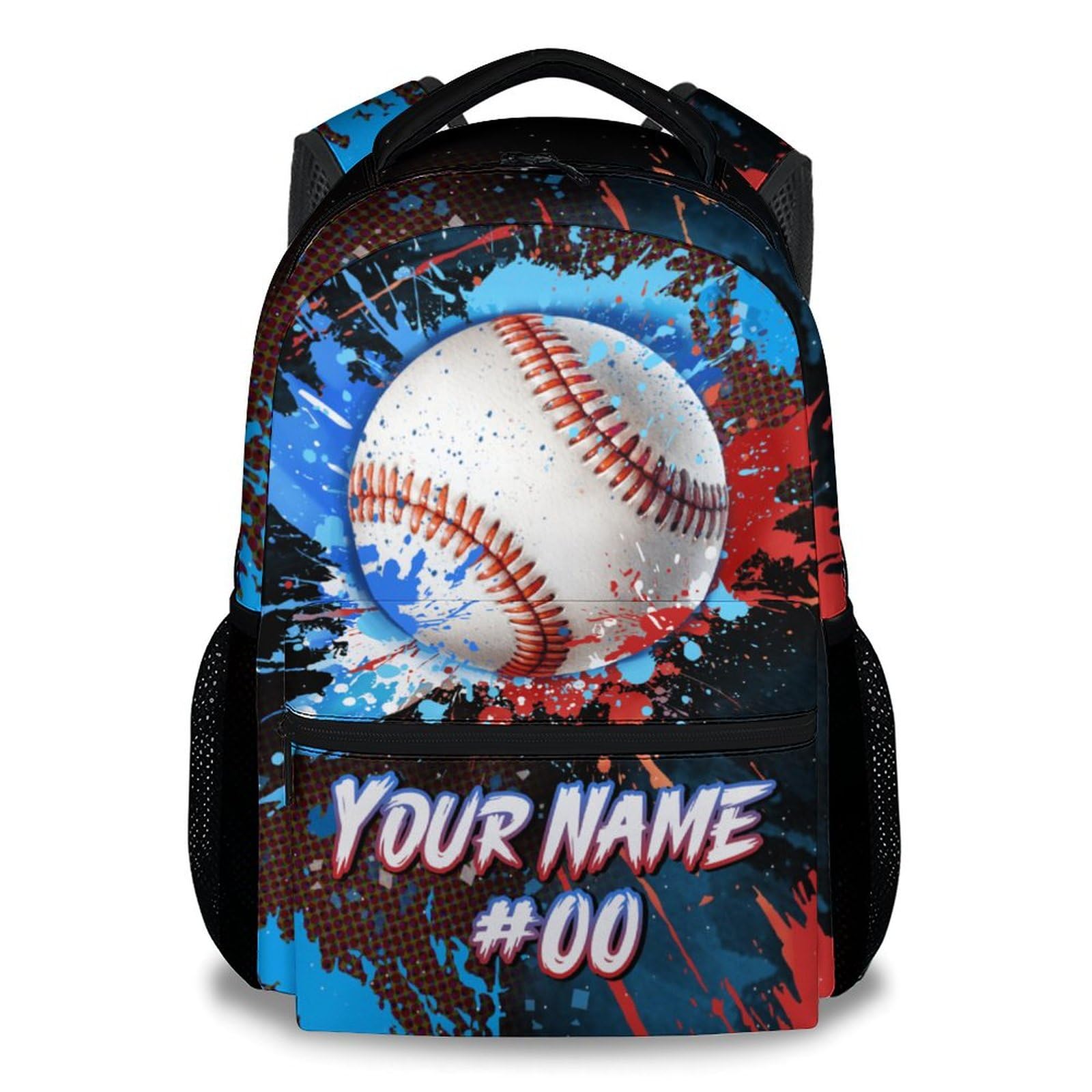 COZYAURA Backpack for Kids - Personalized Baseball Backpacks for School - 17 Inch Sports Bookbag for Boys Teens - Youth Back Pack for Elementary