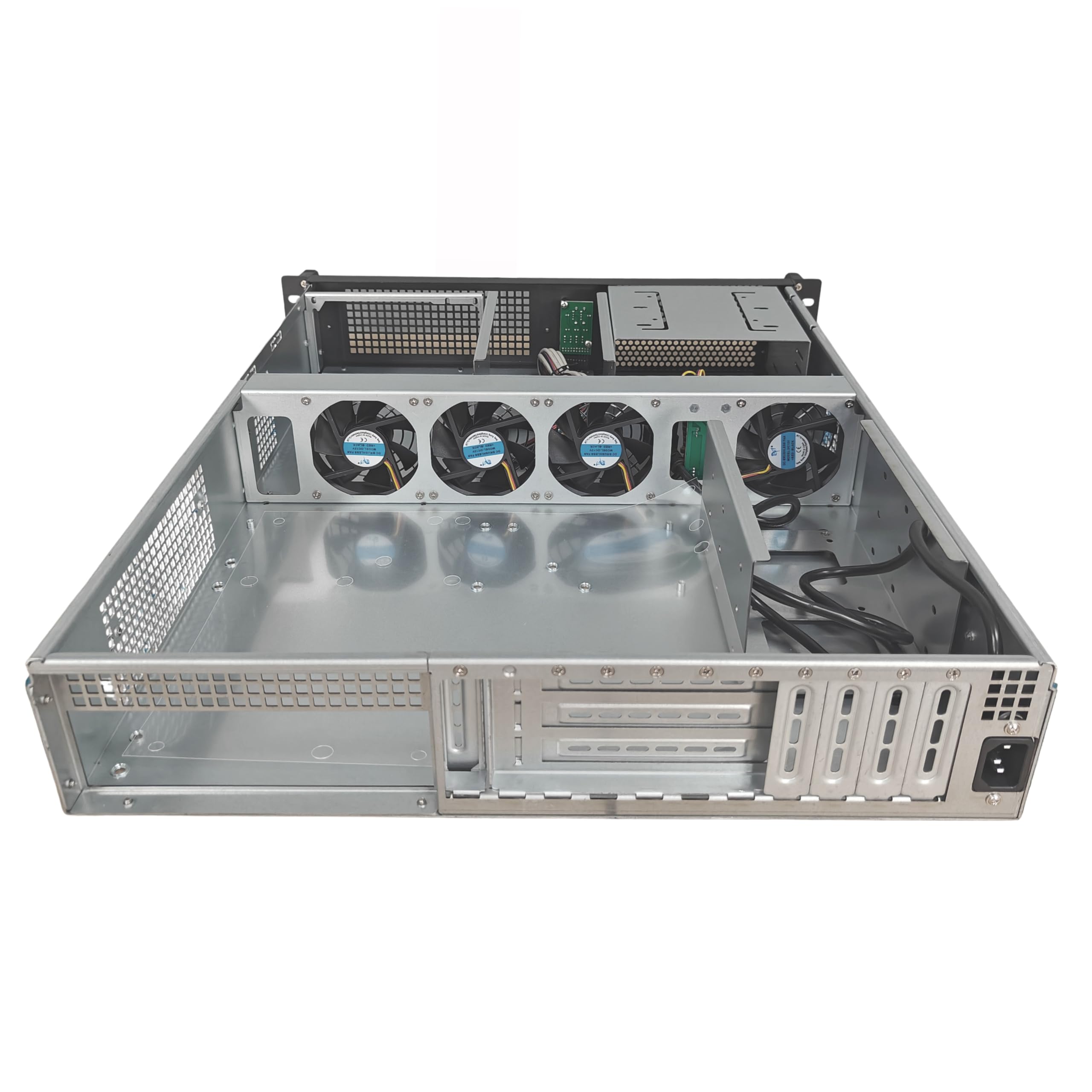Techly 304000 Chassis Industriale da Rack 19" 2U Nero Nero
