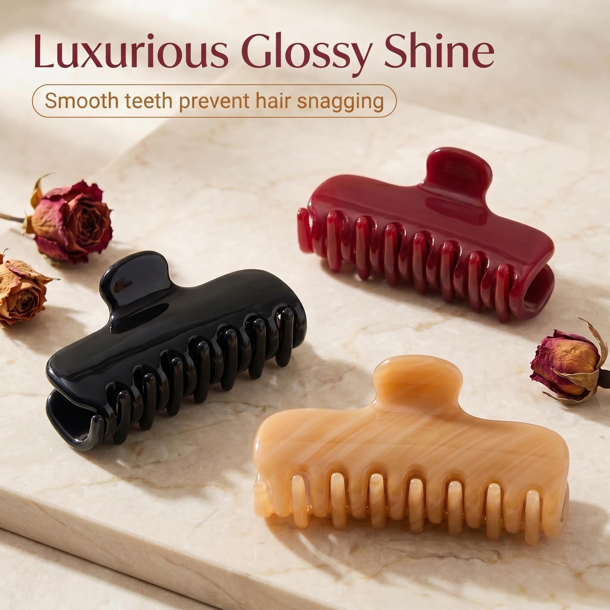 Premium Acetate Hair Claw Clips,3.8 Inch French Style Hair  display picture 2